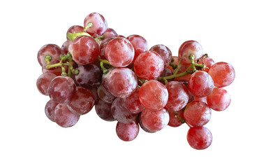A bunch of red grape fresh fruit isolated