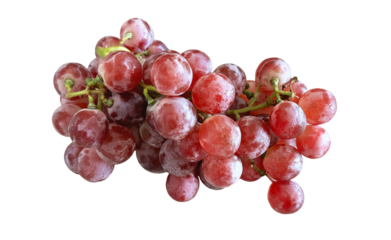 A bunch of red grape fresh fruit isolated