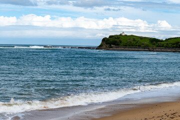Saint-Jean-de-Luz fishing port on Basque coast, famous resorts, known for beautiful architecture, sandy beaches, cuisine, Santa Barba, South of France, Basque Country