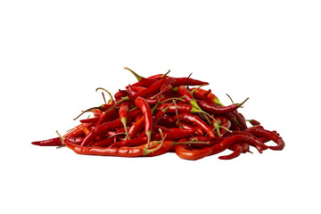 A Pile of Fresh Red Chili Peppers