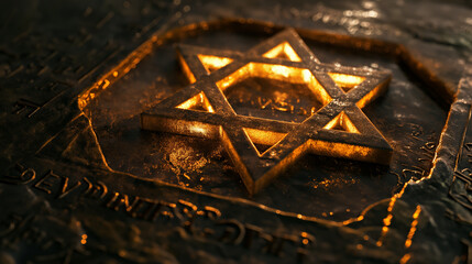 Golden Star David Shining Ancient