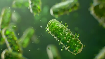 Fototapeta premium Microscopic Image of Botulinum Toxin Producing Bacteria Clostridium botulinum