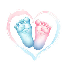 baby feet or feet of the child