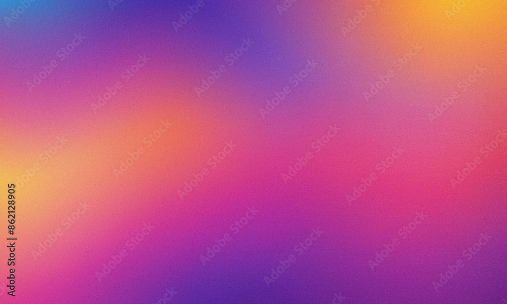 Wall mural Bright Blue Purple Orange Yellow Gradient Background for Art Projects - Wall murals
