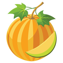 cantaloupe vector
