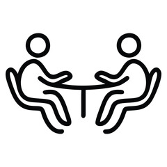 vector and Illustration meeting web Icons