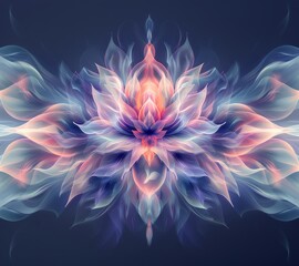 Obraz premium A Colorful, Abstract Floral Design With Soft, Delicate Petals