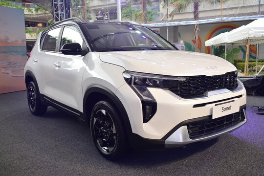 Kia sonet display at Kia Sonet launching in Paranaque, Philippines