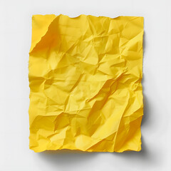 Obraz premium A bright yellow sticky note isolated on a transparent background, highlighting its vibrant color and delicate edges.