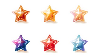 Obraz premium Star Rating Icon Isolated on White Background for UI or Website Design