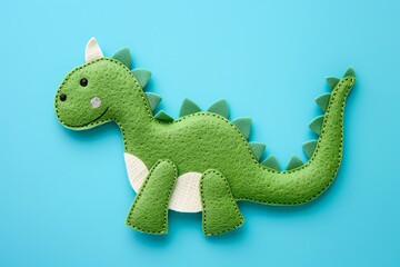 Fototapeta premium embroidered art of cute dinosaurus, embroidered, fashion, art, textile, dinosaur, design, vector, fabric, retro, decoration, print, illustration, graphic,, kids
