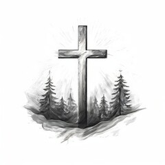 AI Image Generator, Symbol of Christianity - Enlightening by Reading the Bible