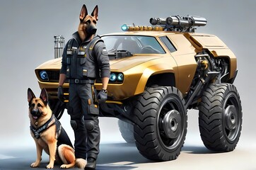 未来都市警察犬ジャーマンシェパード