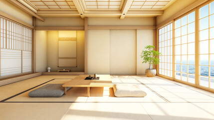 和モダンの高級マンション・リビングルーム
Japanese Modern luxury apartment living room