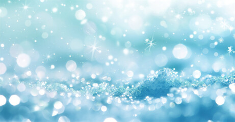 キラキラ輝く背景イラスト　玉ボケが輝く背景