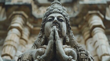 Fototapeta premium Ganesh Chaturthi Festival with Ganesha Statue