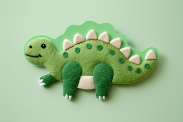 Fototapeta premium dinosaurus Ankylosaurus, Dinos Saurus embroidered doll, cute, adorable for toddlers