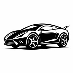 latest sports car logo vector illustration