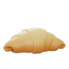 3d croissant illustration