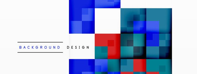 Dynamic colorful squares background. Vector Illustration For Wallpaper, Banner, Background, Card, Book Illustration, landing page