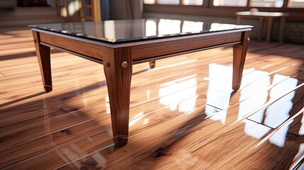 Smooth glass surface with crystal clarity