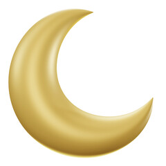 moon cresecent muslim ramadan 3d icon illustration © Asimetris Collective