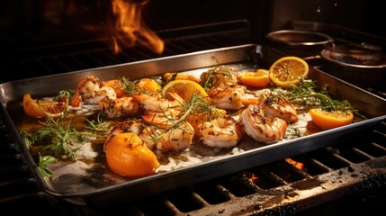 Shrimp on the grill