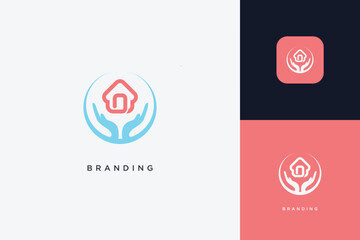 Home Building Logo Modern Structure