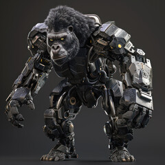 A kingkong With Robot Armor Military 3D Models