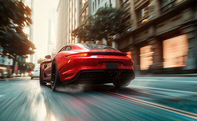 Sportcar in the city