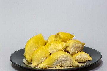 durian white background