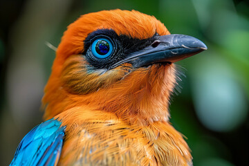 Rufous Motmot in a lowland forest setting, native to Nicaragua