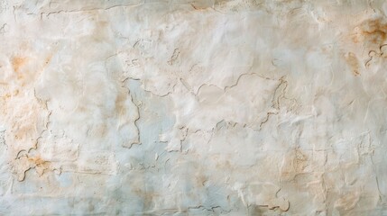 Obraz premium Abstract textured wall background with soft beige and blue hues, featuring a mix of rough and smooth surfaces and subtle color variations.