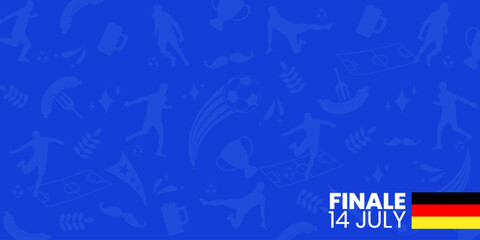 Football championship background vector illustrationillustration, Poster soccer or football Championship template. Finale 2024