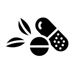 Pills capsule icon. Medical tablet vector illustration on isolated background. Healthcare drug sign business concept.