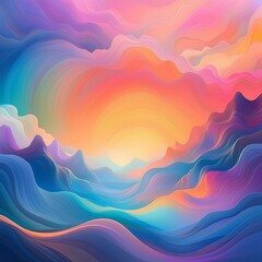 abstract colorful background with clouds