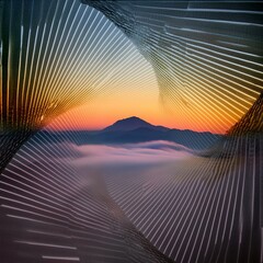 abstract background with rays of light