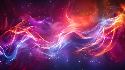 Obraz premium Wavy and colorful abstract background