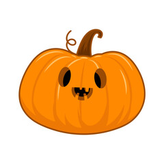 Hand drawn halloween pumpkins illustration