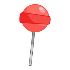 lollipop candy cartoon icon illustration isolated on white background