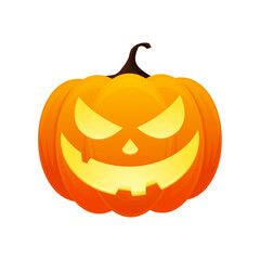 Hand drawn halloween pumpkins illustration