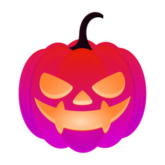 Hand drawn halloween pumpkins illustration