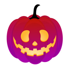 Hand drawn halloween pumpkins illustration