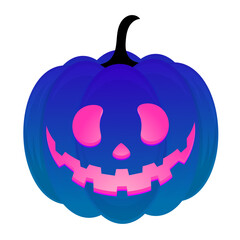 Hand drawn halloween pumpkins illustration