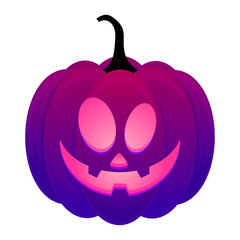 Hand drawn halloween pumpkins illustration