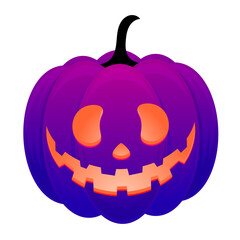 Hand drawn halloween pumpkins illustration