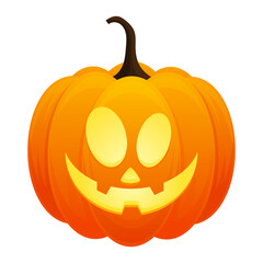 Hand drawn halloween pumpkins illustration