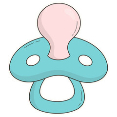 Baby Supplies Icon with Trendy Cartoon Style. Isolated Vector Illustration.