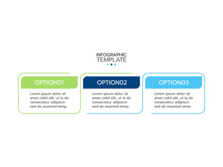 Vector infographic design template with icons. Business concept with 3 options or steps. Can be used for process diagram, workflow layout, info graph, annual report, flow chart.