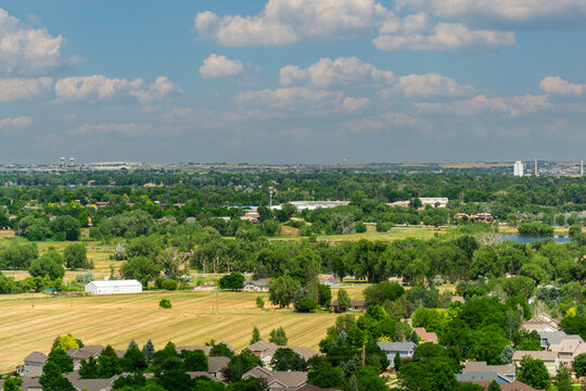 Loveland, Colorado on a Sunny Summer Day.
